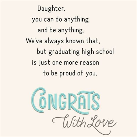 So Proud Of You High School Graduation Card For Daughter Greeting