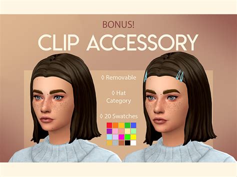 Sims 4 Cc Hair Clips And Clipped Hairdos All Free Fandomspot