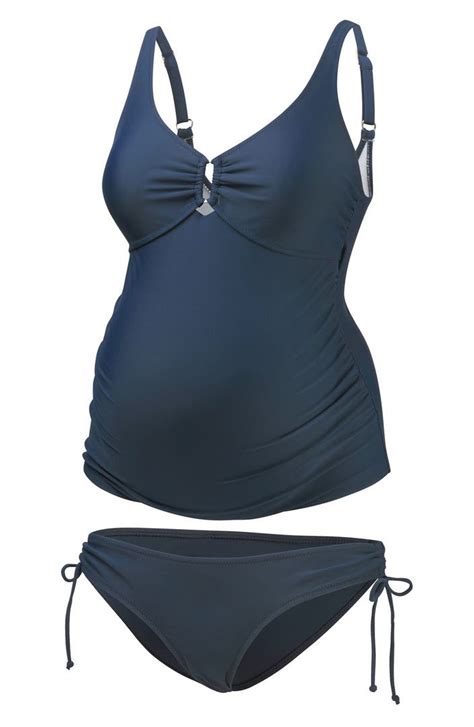 Amoralia Ruched Tankini Two Piece Maternity Swimsuit Nordstrom
