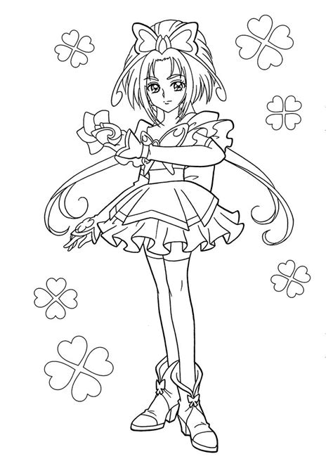 Beauty Girl From Pretty Cure Coloring Pages For Kids Printable Free