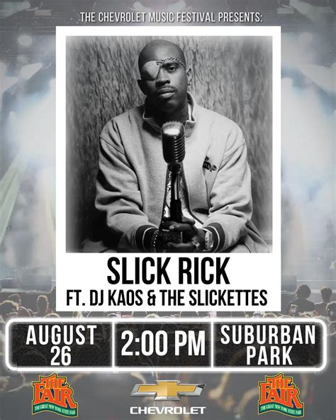 Hip Hop Pioneer Slick Rick Added To Nys Fair Lineup
