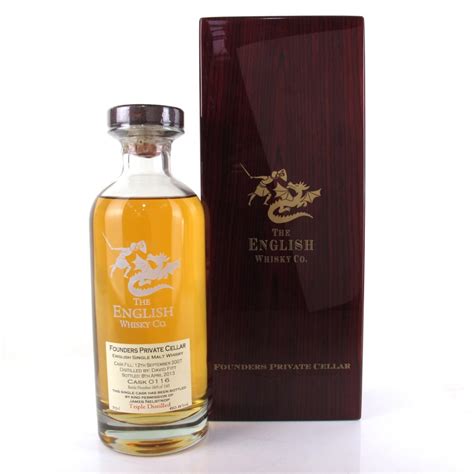 English Whisky Co 2007 Founders Private Cellar Whisky Auctioneer