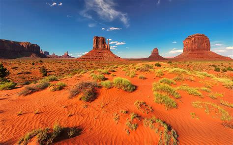 Oljato Monument Valley Arizona United States Of America Sunset In Red