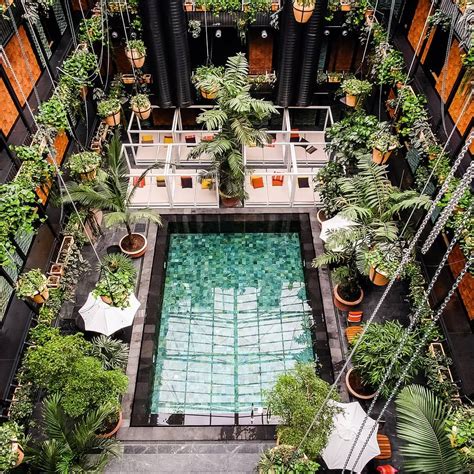 The Courtyard Pool At Manon Les Suites In Copenhagen Feels Somewhat Out Of Place In A Good Way