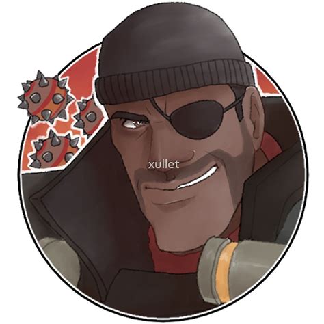Red Demoman By Xullet Redbubble