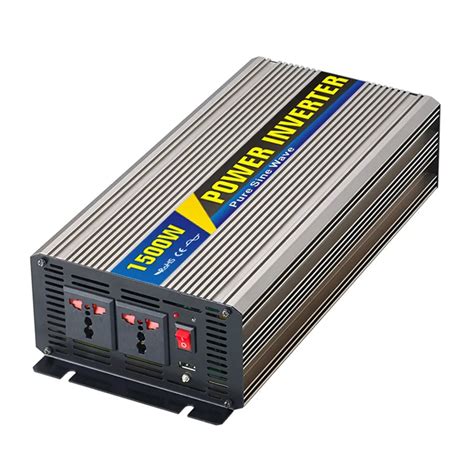 1500w Pure Sine Wave Inverter For Solar Panel 12v 24vdc 48vdc To 110v