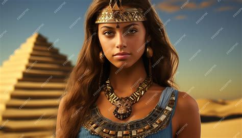 premium ai image the most beautiful teen egyptian girl imaginable elaborate ancient egyptian