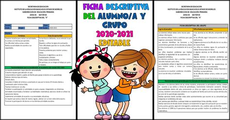 Ficha Descriptiva Del Alumnoa Y De Grupo Imagenes Educativas