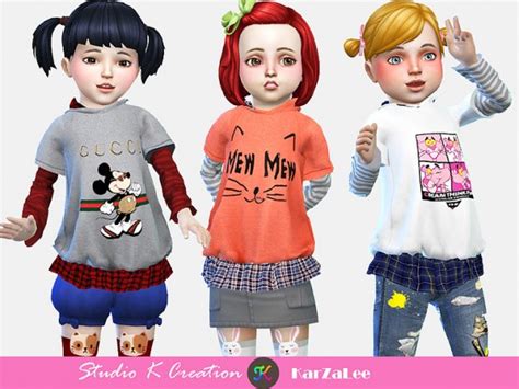 Studio K Creation Hoodie Sweatshirt For Toddler • Sims 4 Downloads
