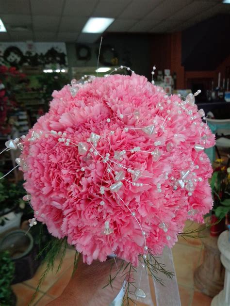Maybe you would like to learn more about one of these? Bridal bouquet of pink Carnations. | My Weddings | Pinterest