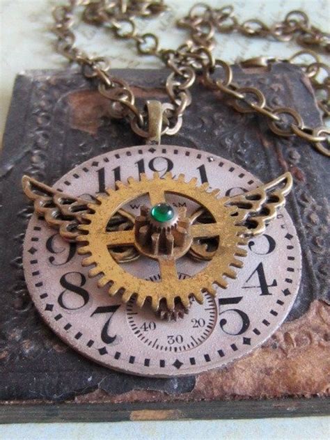 Steampunk Jewelry Necklace Time Traveler Vix Steampunk Necklace