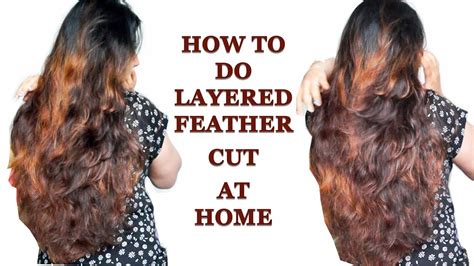 First, take the top of your hair and hair spray it on the back. How to do Layered Feather cut at home in hindi step by ...