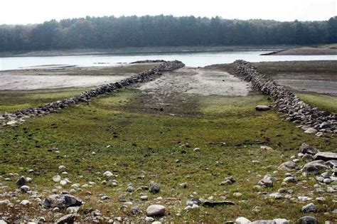 History Resurfaces As Water Level Drops At Easton Reservoir