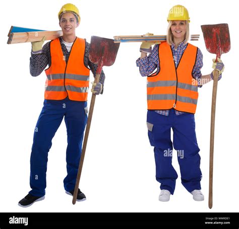 Young Construction Worker Occupation Worker Construction Full Body