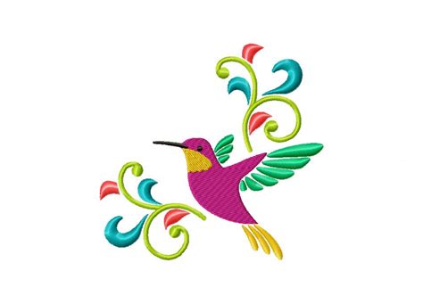 Hummingbird Corner Machine Embroidery Design Daily Embroidery