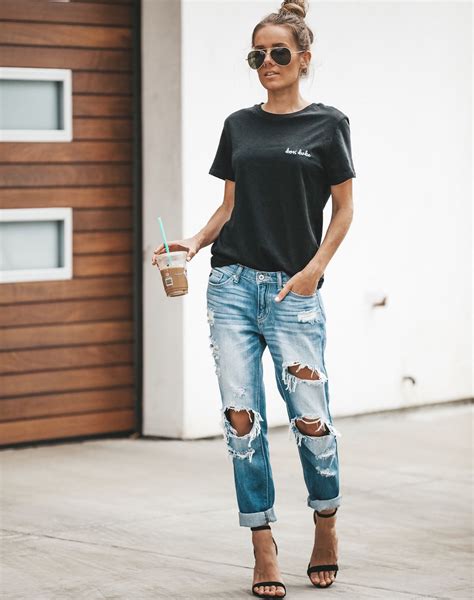 mode outfits casual outfits fashion outfits womens fashion jean outfits jeans and t shirt