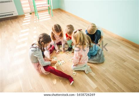 Kids Play Learning Together Education Game Stock Photo 1658726269