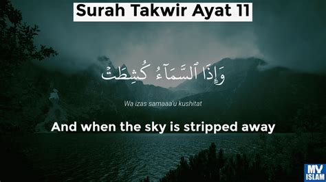Surah Takwir Ayat 11 8111 Quran With Tafsir My Islam