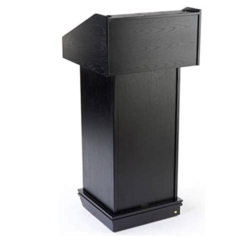 Podium With Wheels Convertible Design For Floor Or Tabletop Wood