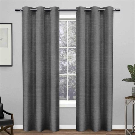 Leeds Woven Dark Grey Curtains Free Store Pickup 12 In Stock Curtains