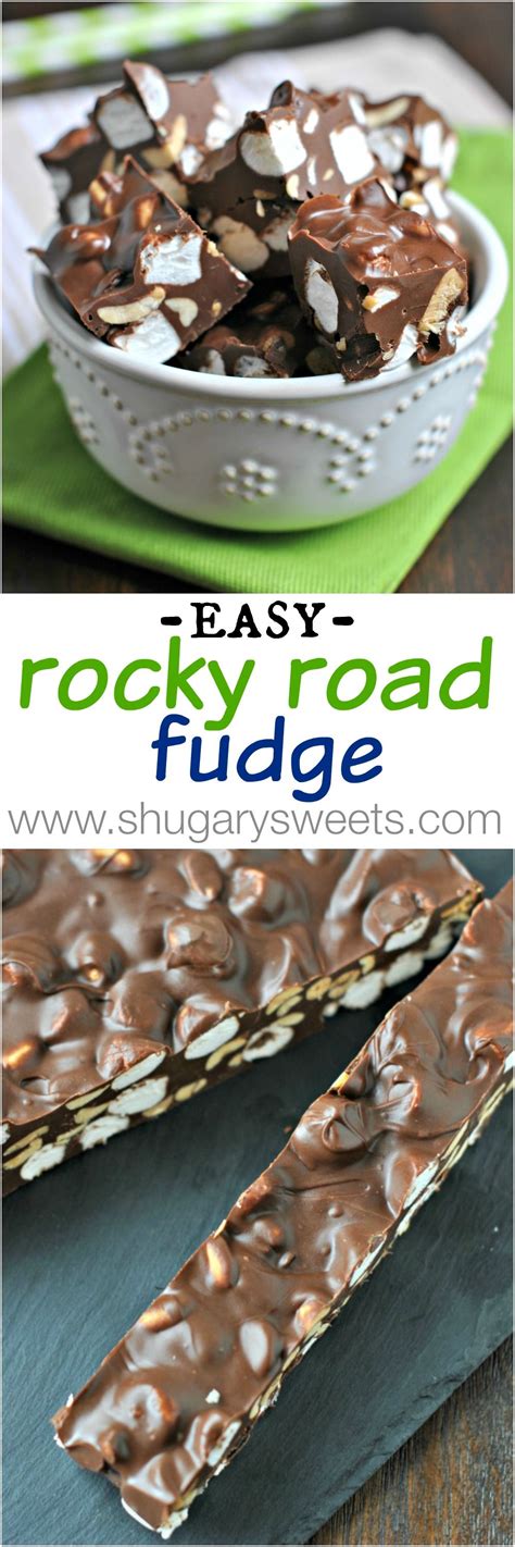 Easy Rocky Road Fudge Shugary Sweets Fudge Recipes Delicious