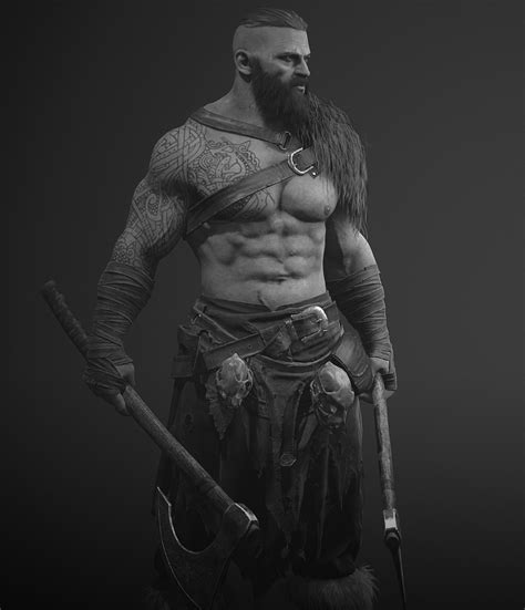 Barbarian Viking Warrior Viking Character Vikings