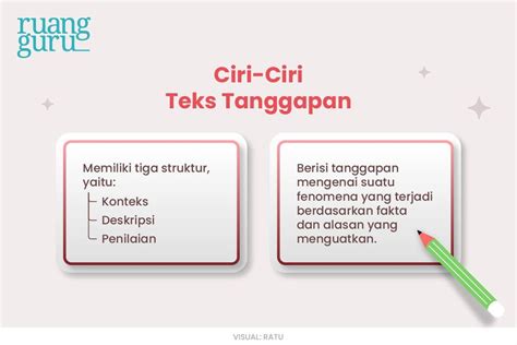 Teks Tanggapan Pengertian Ciri Struktur Contoh Bahasa Indonesia