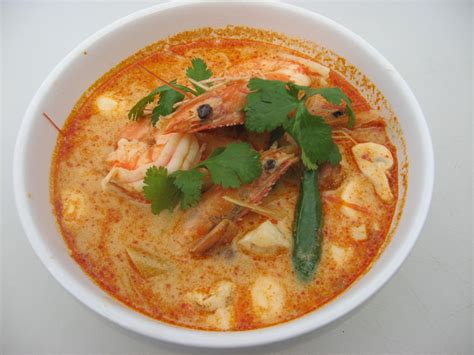 Modern Thai Food Tom Yum Kung Spicy And Sour Shrimp Soup