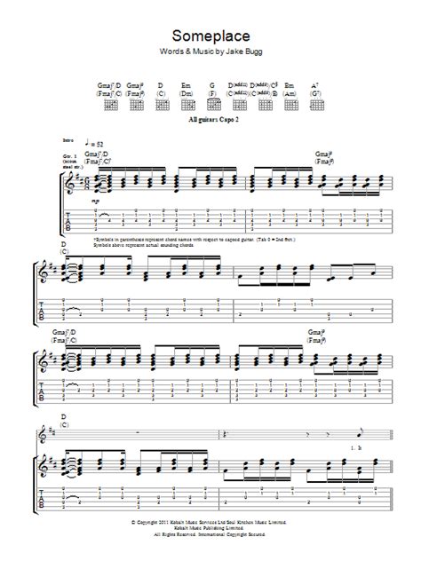 Download Jake Bugg Someplace Sheet Music Notes That Was Written For