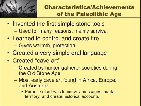 Ppt The Paleolithic And Neolithic Ages Powerpoint Presentation Free