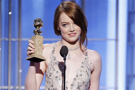 Emma Stone Wins Her First Golden Globe For Best Actress When In Manila
