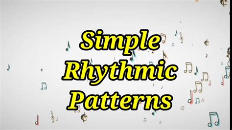 Simple Rhythmic Pattern Music Grade 2 Youtube