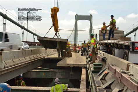 Walt Whitman Bridge Suspension And Anchorage Spans Deck Replacement
