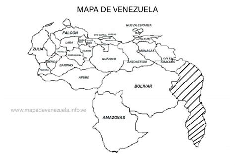 Mapa De Venezuela Con Nombres Para Imprimir En Pdf Images