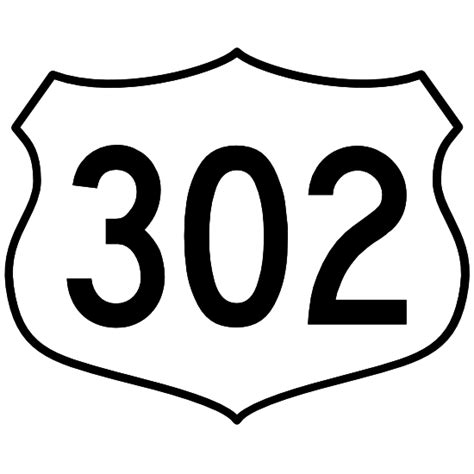 Highway 302 Sign Sticker