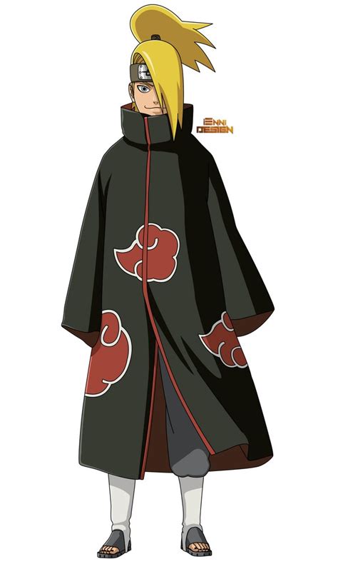 An Anime Character Wearing A Black Coat With Red And Yellow Designs On