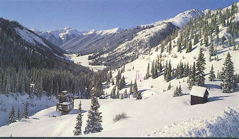 Snow On Aspen Mountain Creates Colorado Rocky Mountain