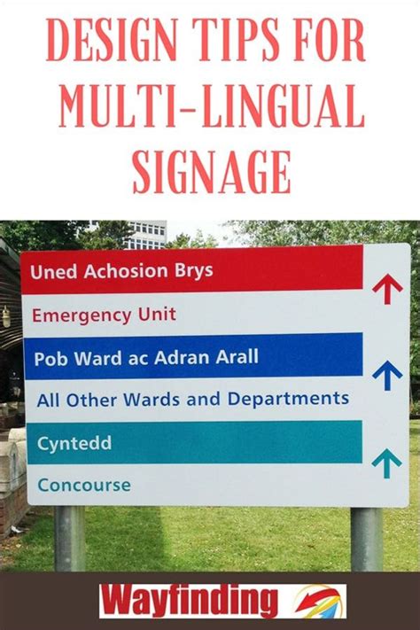 Multi Lingual Signage Dual And Multi Language Signs Design Signage