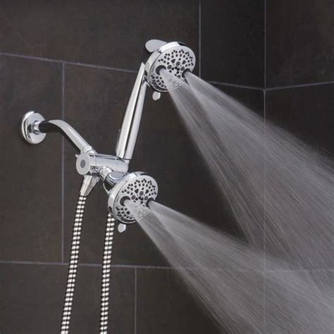 Plus shop top brands including kohler shower heads delta shower heads waterpik shower heads and moen shower heads. Oxygenics PowerMassage Chrome 35-Spray Dual Shower Head 2 ...