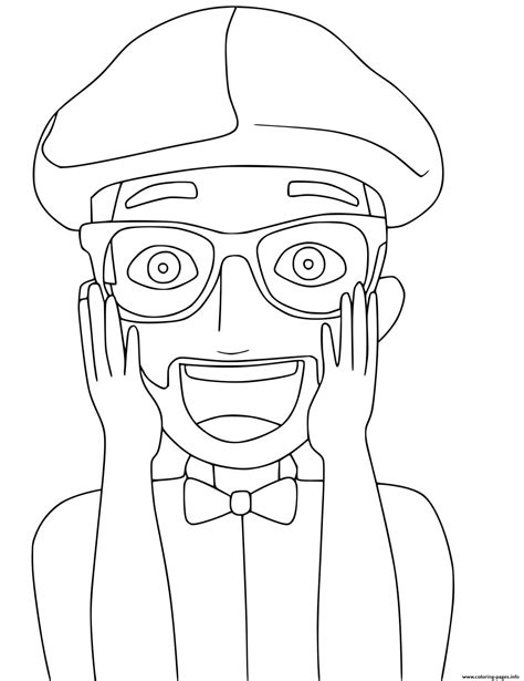 Blippi Printable Coloring Pages