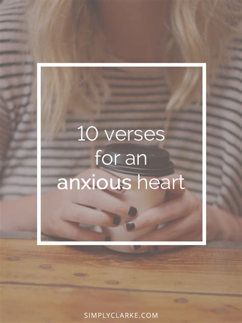 10 Verses For An Anxious Heart Simply Clarke