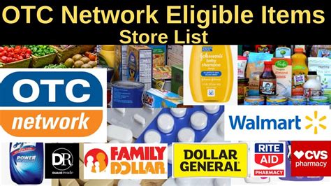 Walmart, cvs pharmacy, nationsotc, family dollar, walgreens, and dollar general. OTC Network card eligible items and Store List | OTC ...