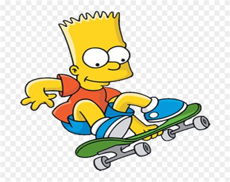 Simpsons Bart Skateboarding Nationever