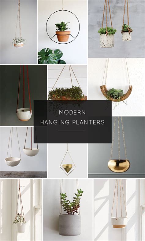 Modern Hanging Planters Brepurposed