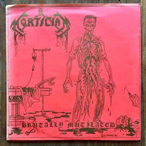 Mortician - Brutally Mutilated (1990, Purple wax, gold on ...