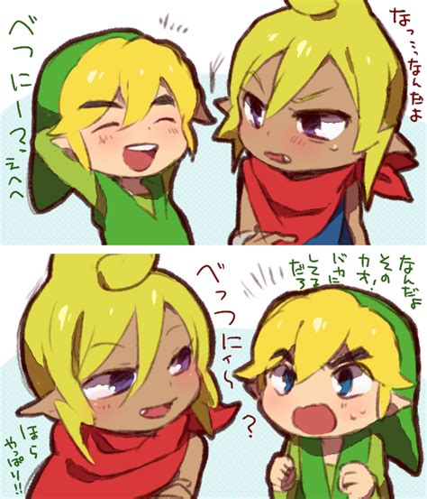 Link Toon Link And Tetra The Legend Of Zelda And More Drawn By Ukata Danbooru