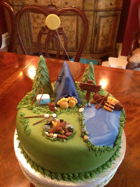 300 Camping Cakes Ideas Camping Cakes Cupcake Cakes Cake Decorating
