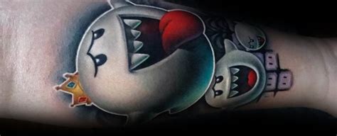 Its the start of my game/anime/comic/movie half sleeve im going for rate 1000s of pictures of tattoos. 40 Mario Ghost Tattoo Ideas For Men - Boos Designs