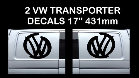 Volkswagen Vw Decal Extra Large 17″ Logo Graphic X2 Transporter T5 T4