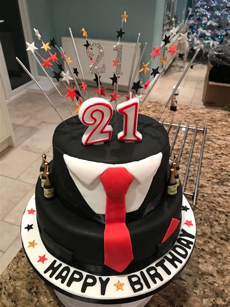 21st birthday cake ideas for son